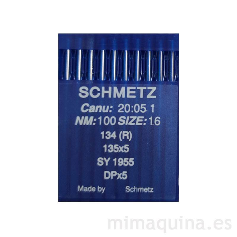 Agujas Schmetz maquinas de Coser 134R industriales DPx5 Originales 100 